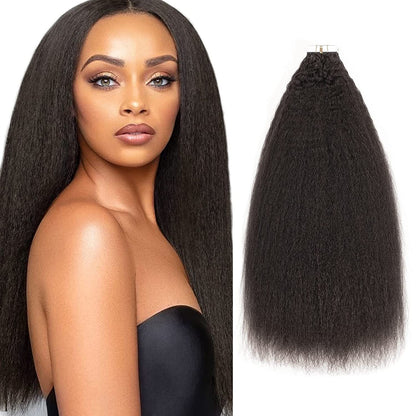 💯Seamless Injected Hand-Tied Invisible Tape In Hair Extension -- 100% VIRGIN HUMAN HAIR(10 Pieces )