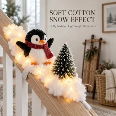 🐧 Penguin Christmas Stair Snow Decor | A Cozy Penguin Christmas Story ✨11