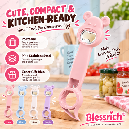 🔥39% OFF 🐻Opener Bear 4-in-1Jar & Bottle
