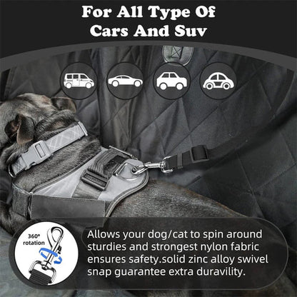 2-in-1 Dog Car Seat Belt& Walking Leash