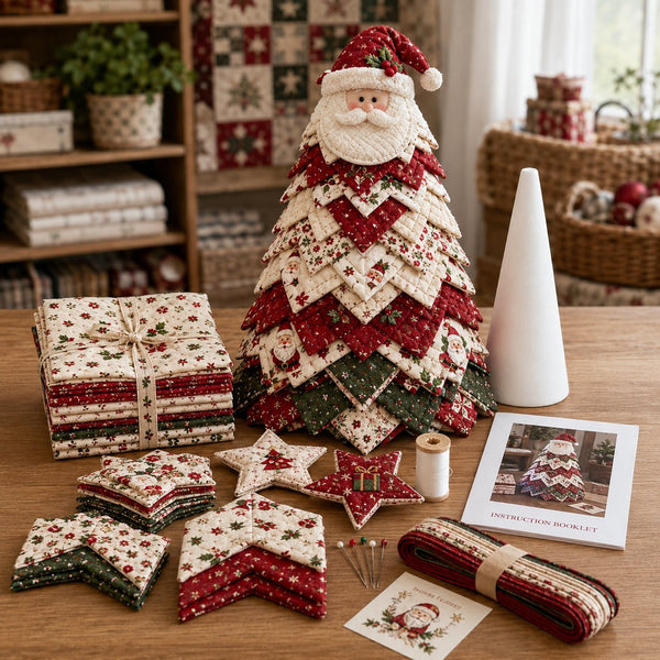 DIY Quilted Santa Christmas Tree Kit