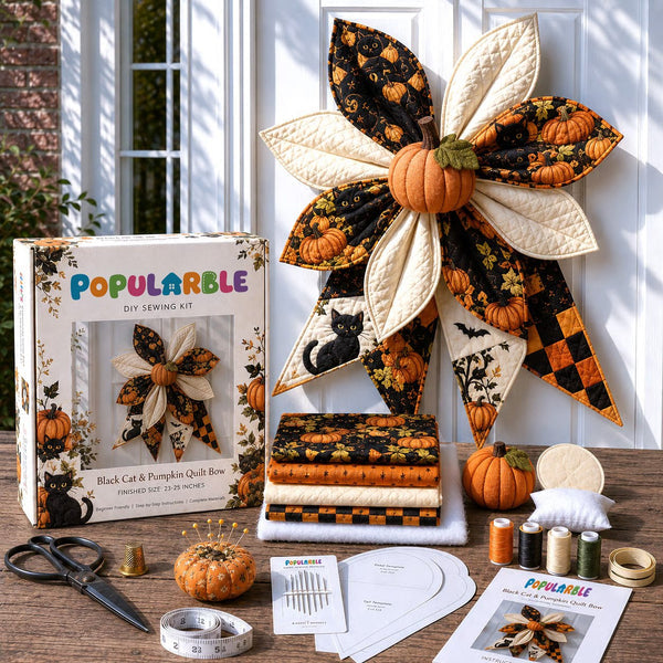 Large Patchwork Bow Sewing Kit (Beginner-Friendly)