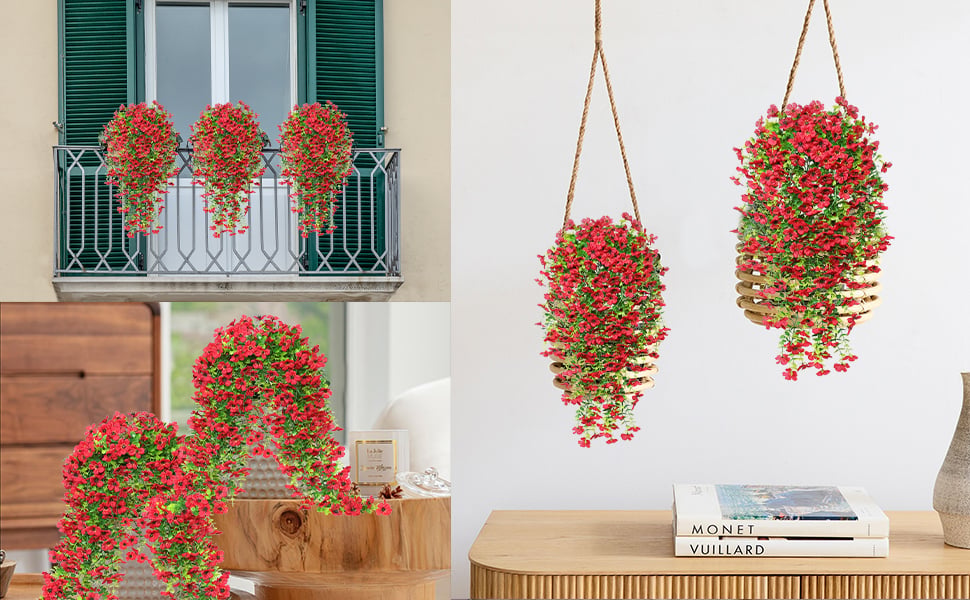 🔥 Last Day 49% OFF 🌸 UV Resistant Artificial Violet Flowers– UV resistant,   Waterproof, Windproof
