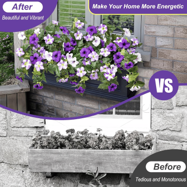 🔥Last Day 70% OFF🔥UV Resistant Faux Petunia Flowers – Fade-Proof Outdoor Floral Decor