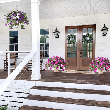 🔥Last Day 70% OFF🔥UV Resistant Faux Petunia Flowers – Fade-Proof Outdoor Floral Decor