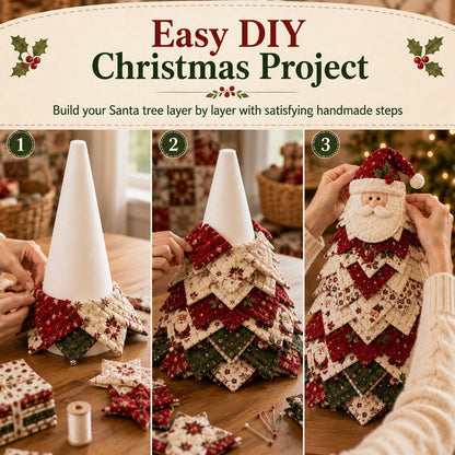 DIY Quilted Santa Christmas Tree Kit