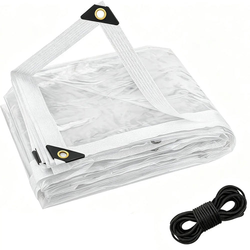 🔥LAST DAY 50% OFF - 🌧️ RainShield Pro™ Transparent Waterproof Tarp – Heavy-Duty Outdoor Cover with Secure Grommets