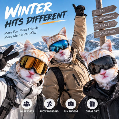 ⏰ Last Day 50% Off 🐱Funny Animal Ski Mask-The Funniest Winter Balaclava✨