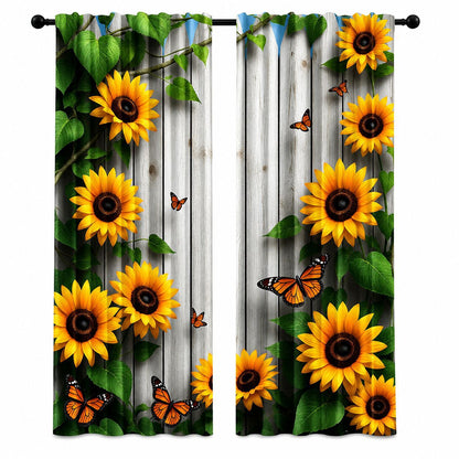 Burgundy Rose Floral Window Curtains – Vintage Lace-Inspired Light-Filtering Rod Pocket Curtains