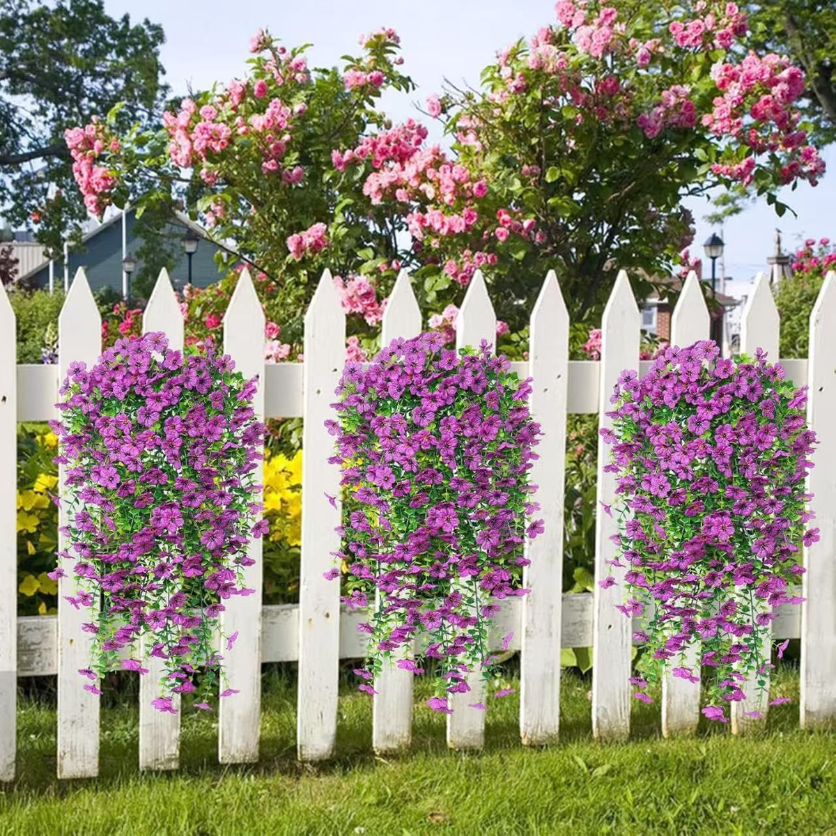 🔥 Last Day 49% OFF 🌸 UV Resistant Artificial Violet Flowers– UV resistant,   Waterproof, Windproof