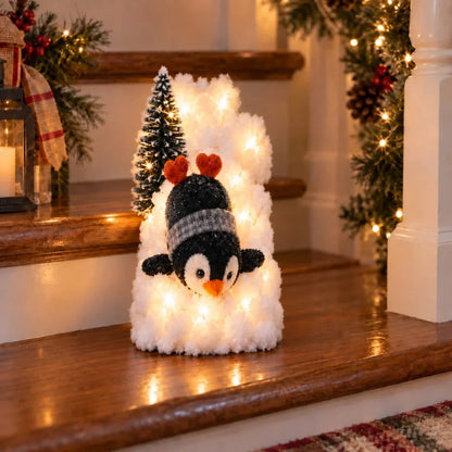 🐧 Penguin Christmas Stair Snow Decor | A Cozy Penguin Christmas Story ✨11