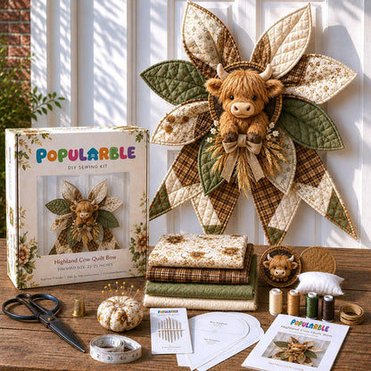 Large Patchwork Bow Sewing Kit (Beginner-Friendly)