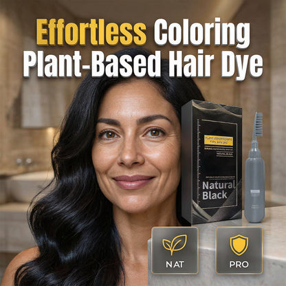 🌿 Plant-Based Comb-In Hair Dye – Easy, Gray Coverage, Nourishing Formula ✨