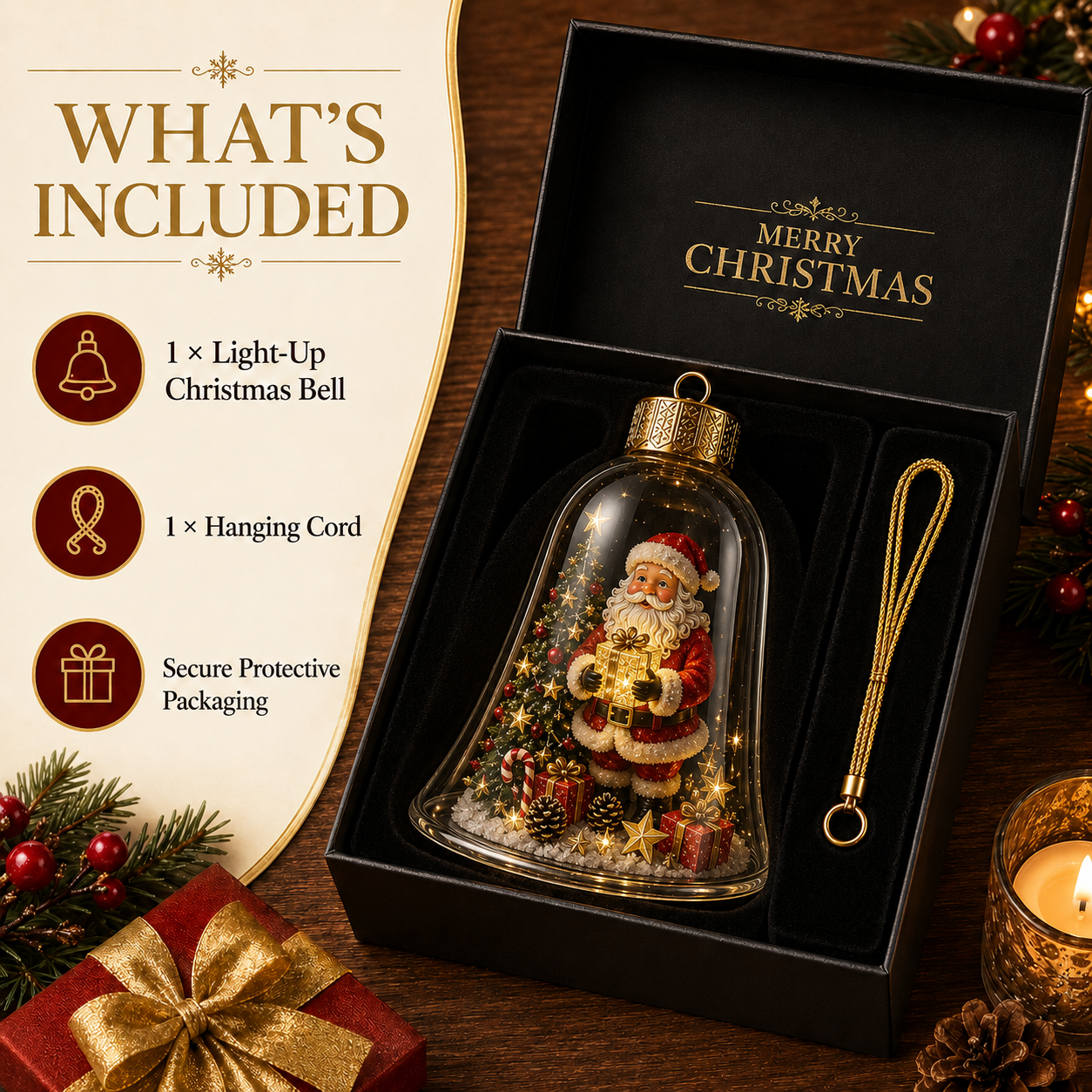 🔥Limited time 48% OFF -✨🎄 Glowing Christmas Story Ornament – Light-Up Mini Holiday Scene