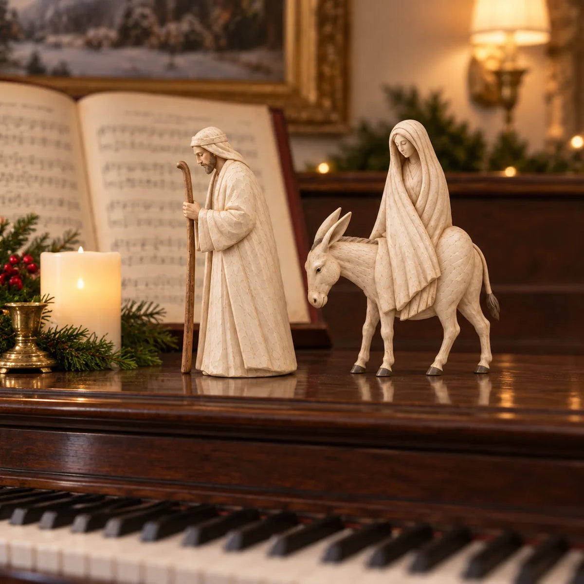 Journey to Bethlehem Nativity Figurine Set