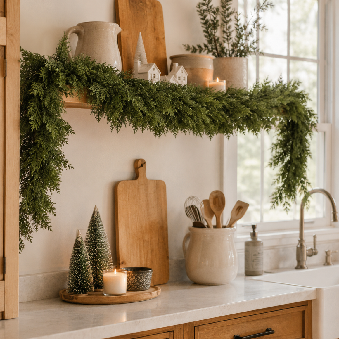 Faux Cedar Garland