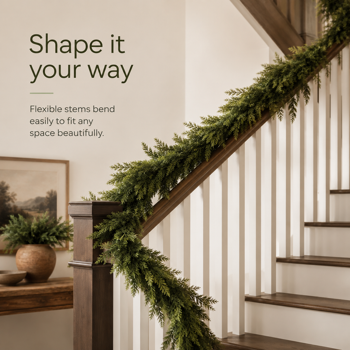 Faux Cedar Garland