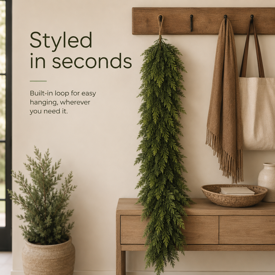 Faux Cedar Garland