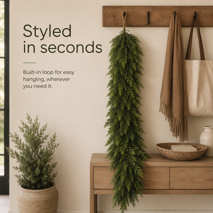 Faux Cedar Garland