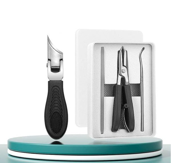 ✂️✨ Eagle Beak Wide Jaw Nail Clippers Set | Anti-Splash 25° Slanted Blade for Thick & Ingrown Toenails | Ultra-Sharp Stainless Steel Manicure & Pedicure Tool