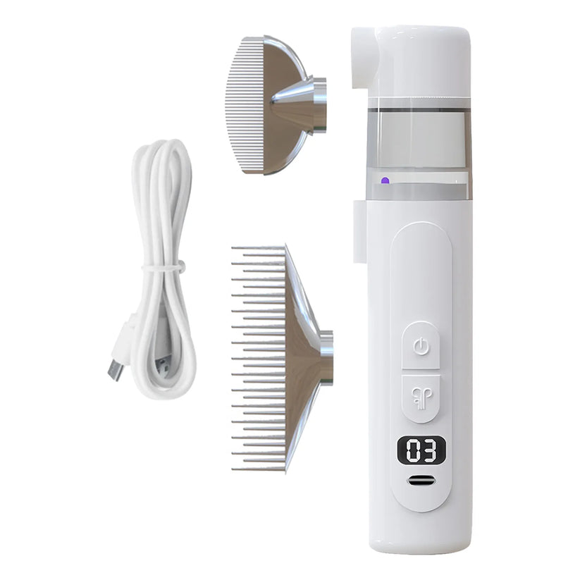 Electric Pet Flea Remover and Detangling Comb