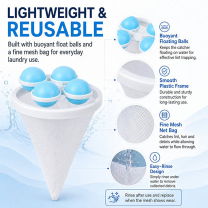 Floating Lint & Hair Catcher（3pcs）