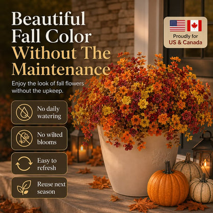 🔥Last Day 50% OFF - 🍁UV-Resistant Artificial Daisy Flowers for Fall Decor Halloween