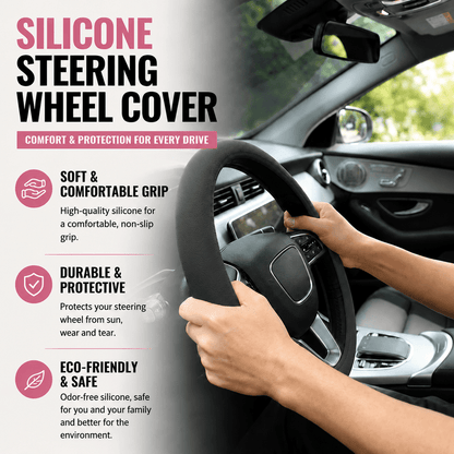 ✈️Last Day 50% OFF✨🚗Soft Silicone Steering Wheel Cover