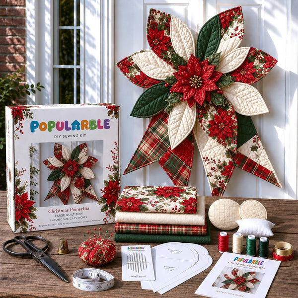 Large Patchwork Bow Sewing Kit (Beginner-Friendly)
