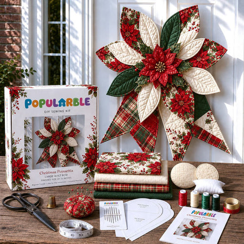 Large Patchwork Bow Sewing Kit (Beginner-Friendly)