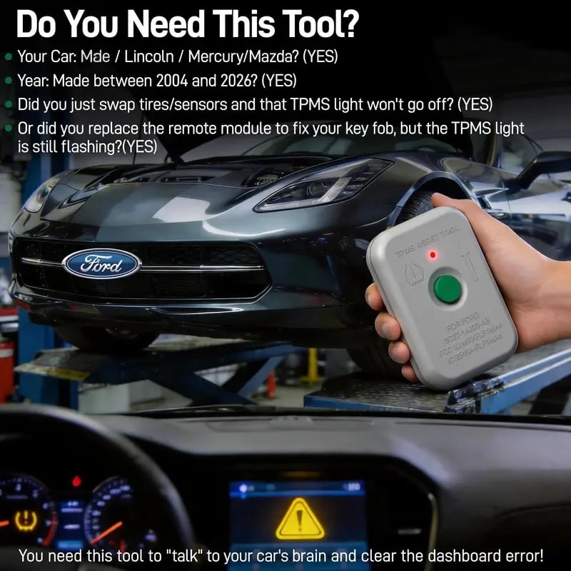 🎉TPMS Reset Tool 🚗 TPMS19 Tire Pressure Monitoring Sensor Relearn Tool Part#8C2T-1A203-AB