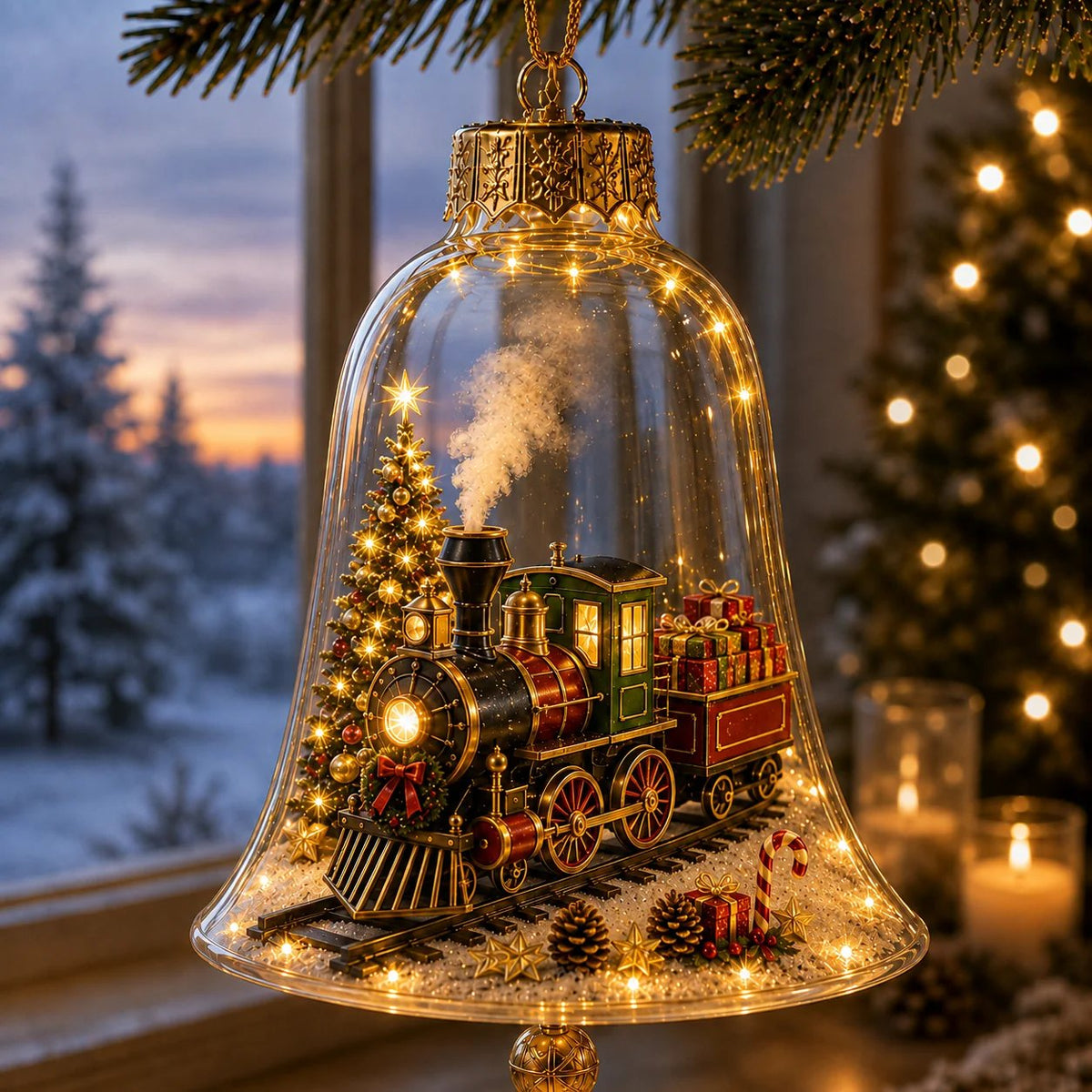 🔥Limited time 48% OFF -✨🎄 Glowing Christmas Story Ornament – Light-Up Mini Holiday Scene