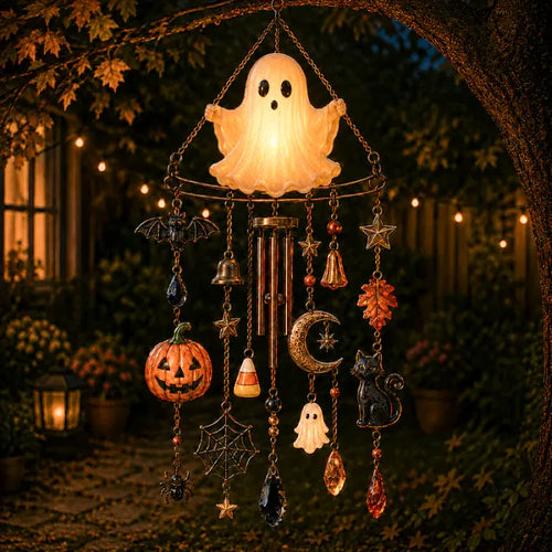 Haunted Glow Ghost Wind Chime