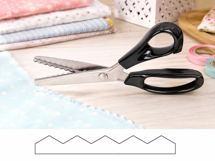 🔥50% OFF StainlessSteel Pinking Shears -Sharp Zig Zag FabricScissors