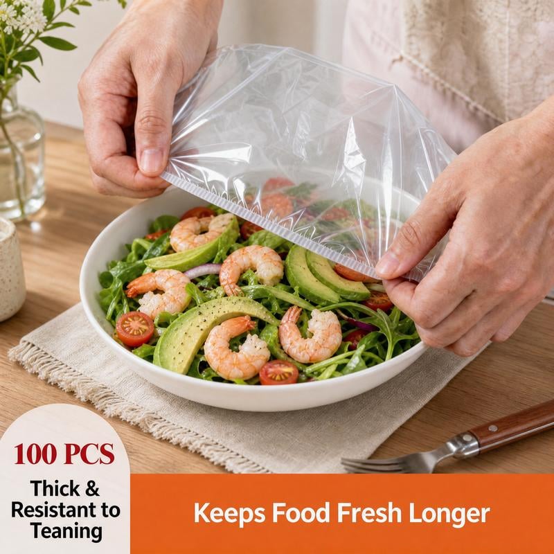 🔥LAST DAY SALE 49% OFF-🔥100PCS Disposable Stretch Food Covers for Bowls & Plates