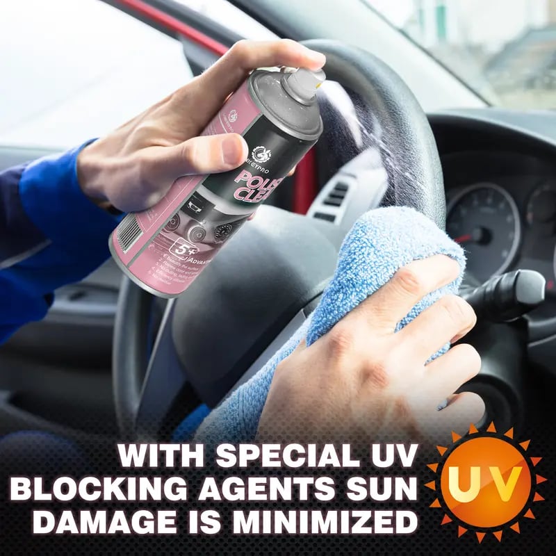 Automotive Care Agent Protector Wax - Anhydrous Spray for Vinyl, Rubber, Plastic, Leather Surfaces, Prevents Aging, Fading, Cracking, Suitable