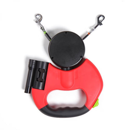 Dual Dog Retractable Leash -360° Tangle-Free withSeparate Controls