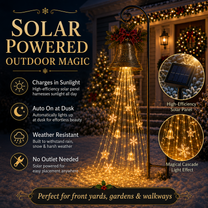 Christmas Bell CascadeSolar Yard Light