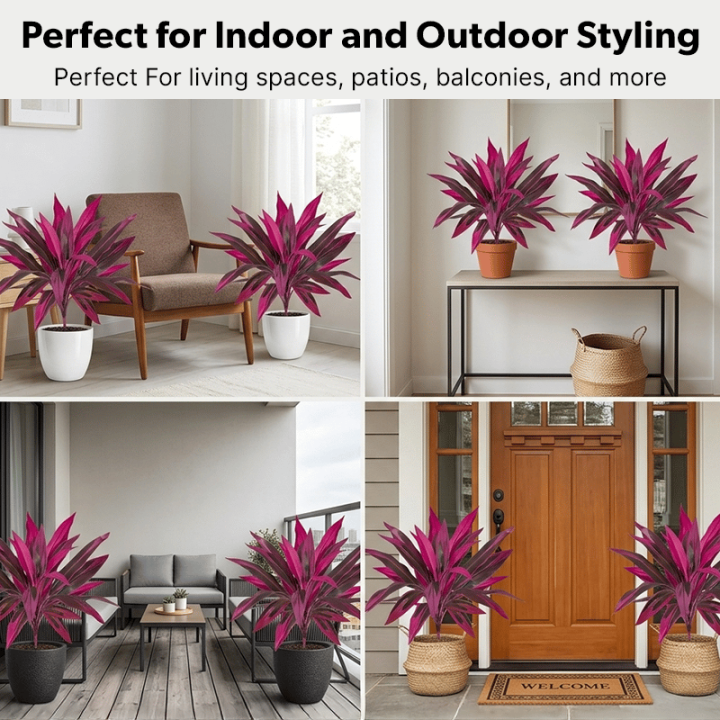 Last Day 60% OFF - Artificial Boston Fern & Dragon's Blood Tree Plants