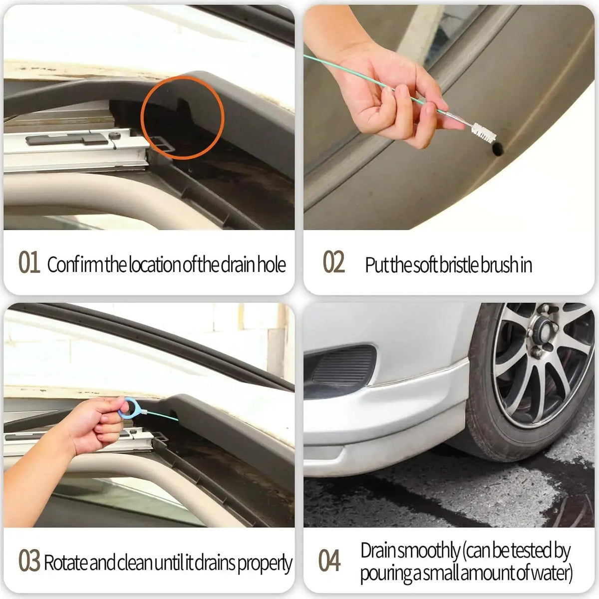 Car Sunroof Drain Cleaning Tool