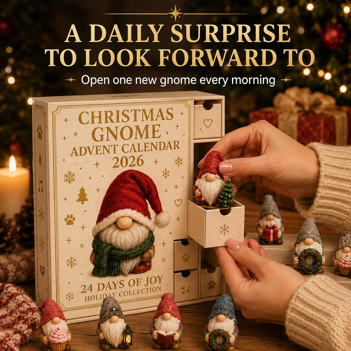 💥 LAST DAY 49% OFF🔥🧙 Gnome Advent Calendar 2026 – 24 Days of Whimsical Holiday Surprises 🎁✨