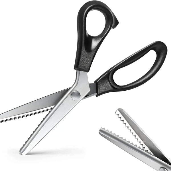 🔥50% OFF StainlessSteel Pinking Shears -Sharp Zig Zag FabricScissors