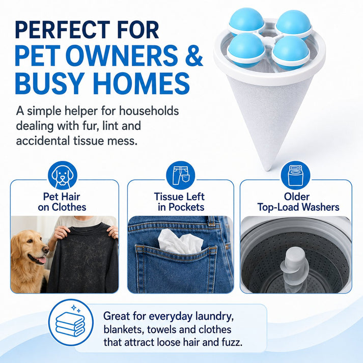Floating Lint & Hair Catcher（3pcs）