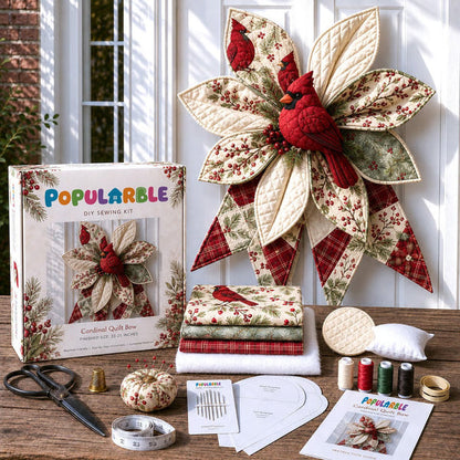 Large Patchwork Bow Sewing Kit (Beginner-Friendly)
