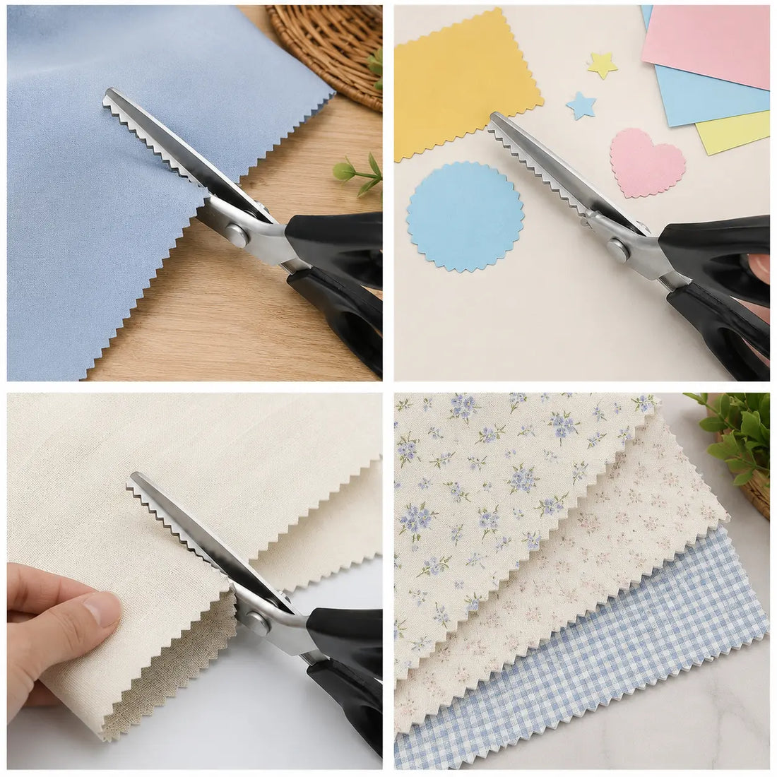 🔥50% OFF StainlessSteel Pinking Shears -Sharp Zig Zag FabricScissors
