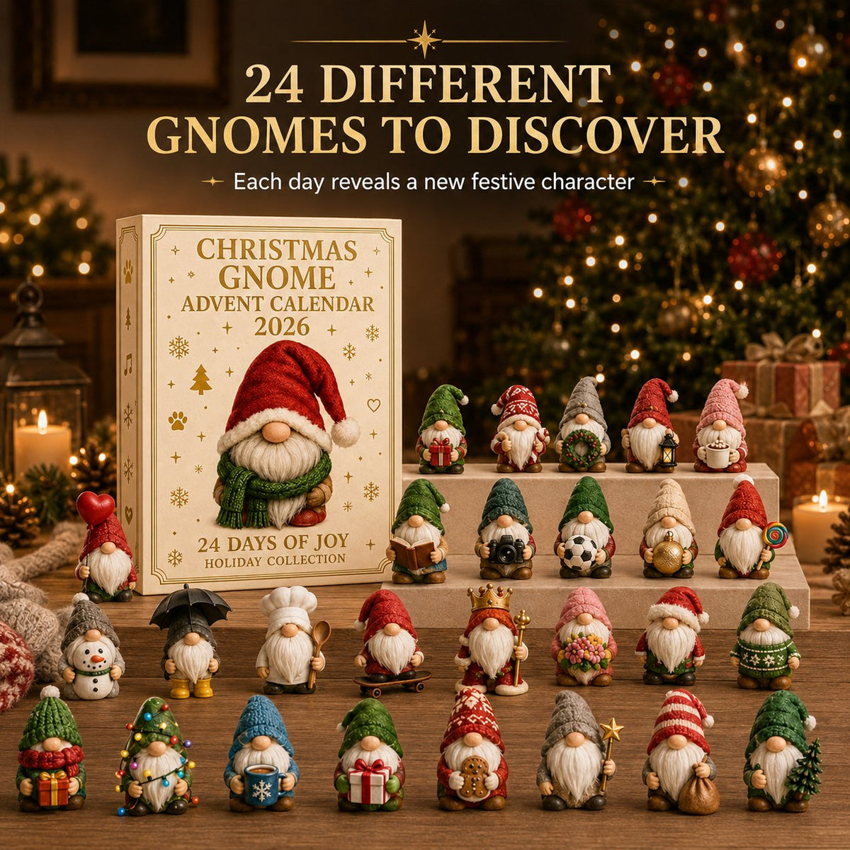 💥 LAST DAY 49% OFF🔥🧙 Gnome Advent Calendar 2026 – 24 Days of Whimsical Holiday Surprises 🎁✨