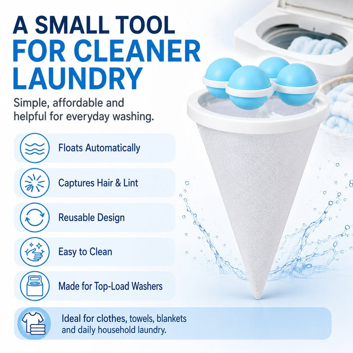 Floating Lint & Hair Catcher（3pcs）
