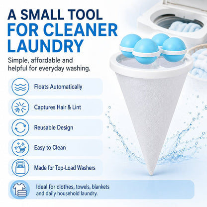 Floating Lint & Hair Catcher（3pcs）