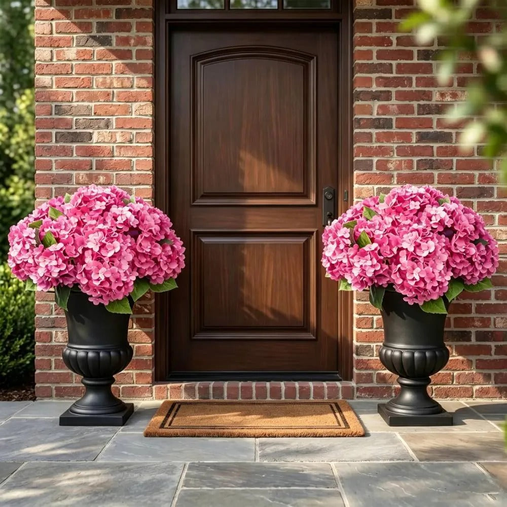 💥Artificial Outdoor Hydrangea Flowers - UV resistant, Waterproof, Windproof💐