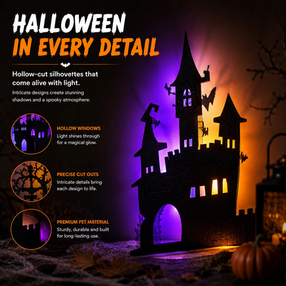 Halloween LED Silhouette Wall Stopers Battery Powerered